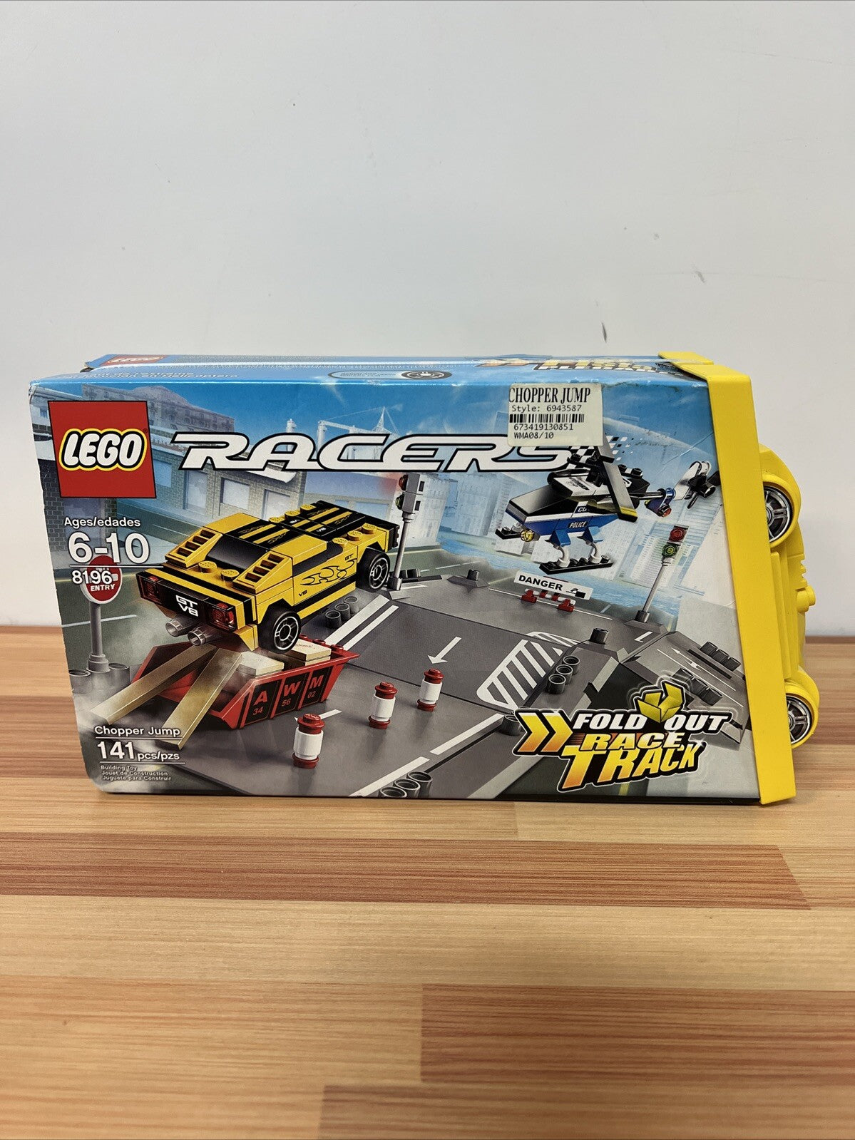Lego WORLD RACERS Racing Set 8196 ~ CHOPPER JUMP w/ FOLD OUT RACE TRACK NEW HTF