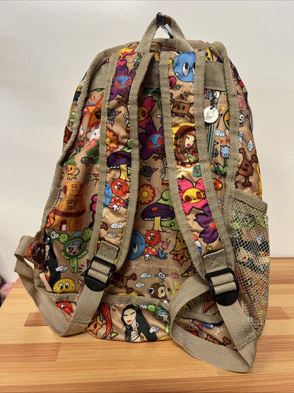 Tokidoki x LeSportsac Backpack Cactus Spring Flower Beige