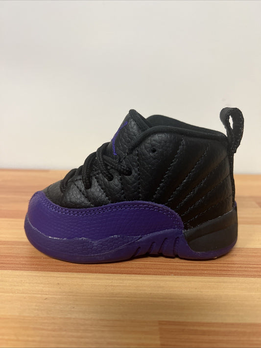 Nike Air JORDAN 12 Retro Field Purple Black 850000-057 Shoes Toddler Size 4C