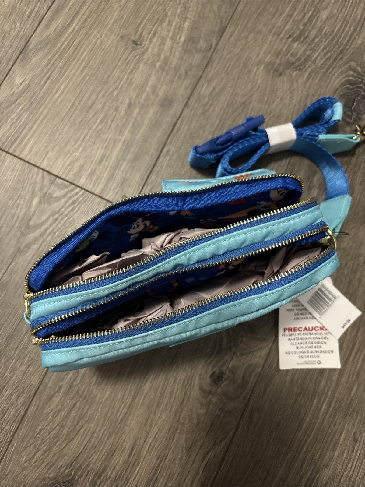 NEW Disney Aulani Resort Loungefly Bag Crossbody Purse Hawaii Hawaiian Blue 2022