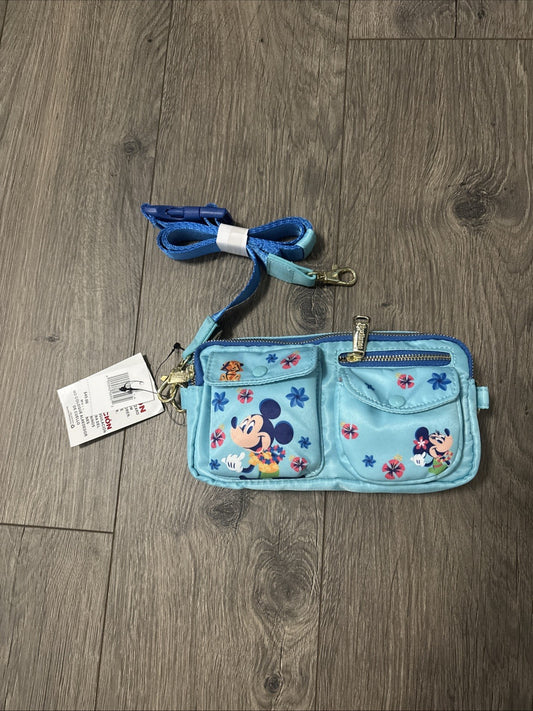 NEW Disney Aulani Resort Loungefly Bag Crossbody Purse Hawaii Hawaiian Blue 2022