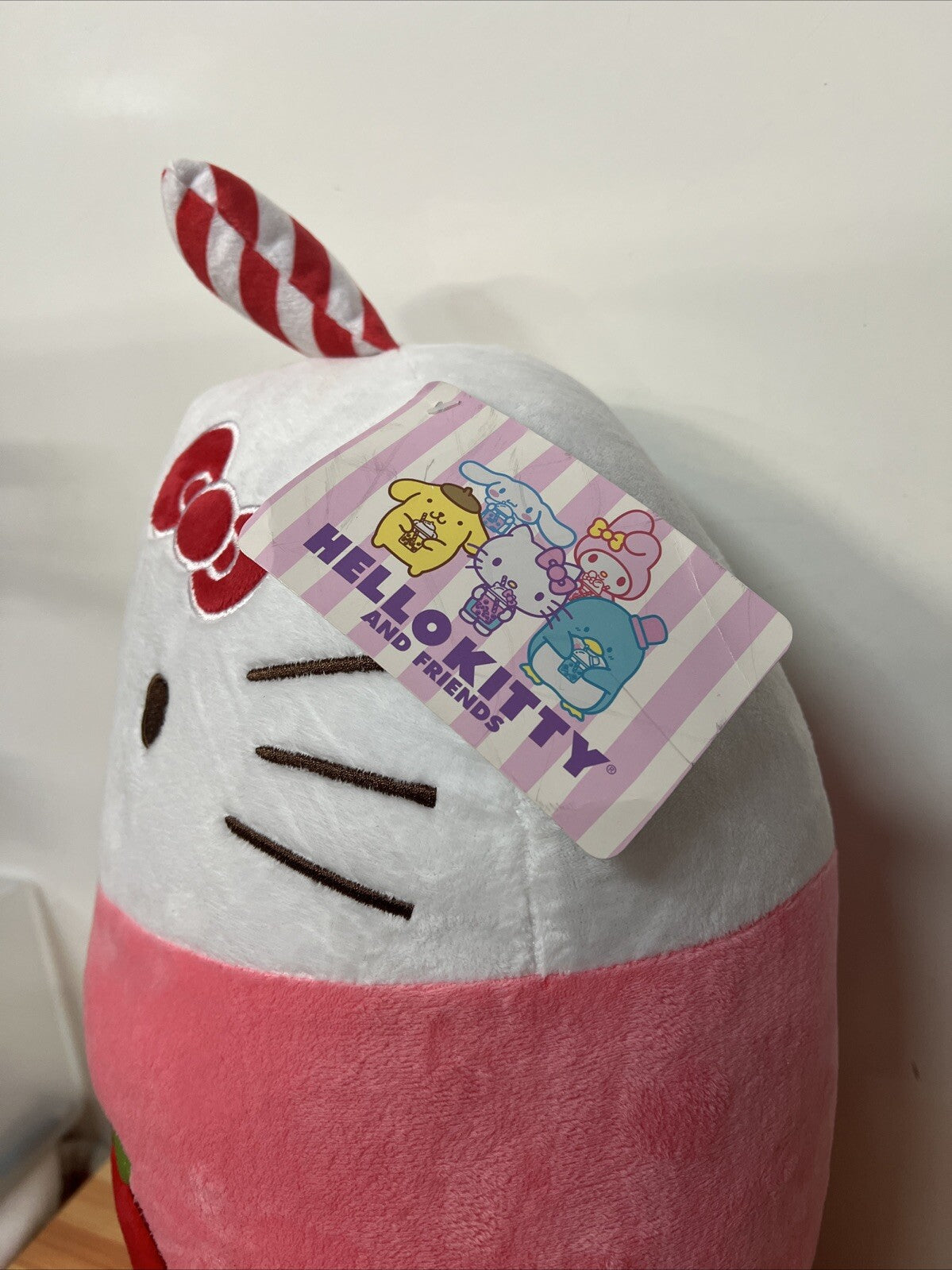 Hello Kitty & Friends Plush Boba Tea Sanrio 22" Inch  Official NWT Pink