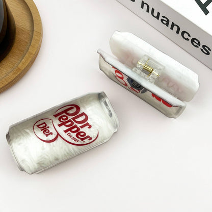 Cola Drink Hair Claw Clip, Cute Soda Hair Clip: White