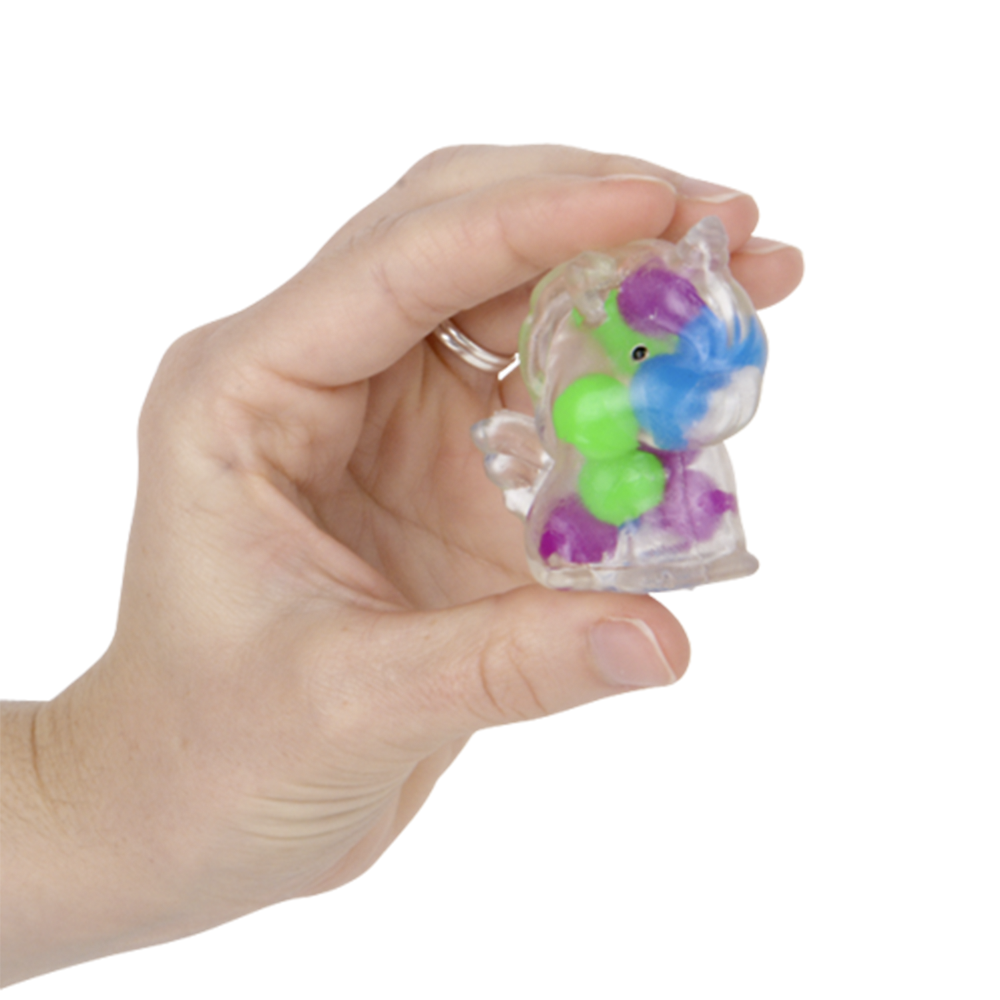 (T) 2" SQUEEZY BEAD UNICORN