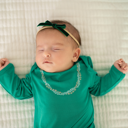 Lei Onaona Bamboo Layette Gown: 0-3M