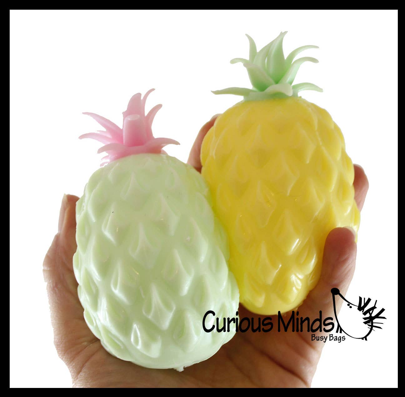 Colored Pineapple Bead Filled Squishy