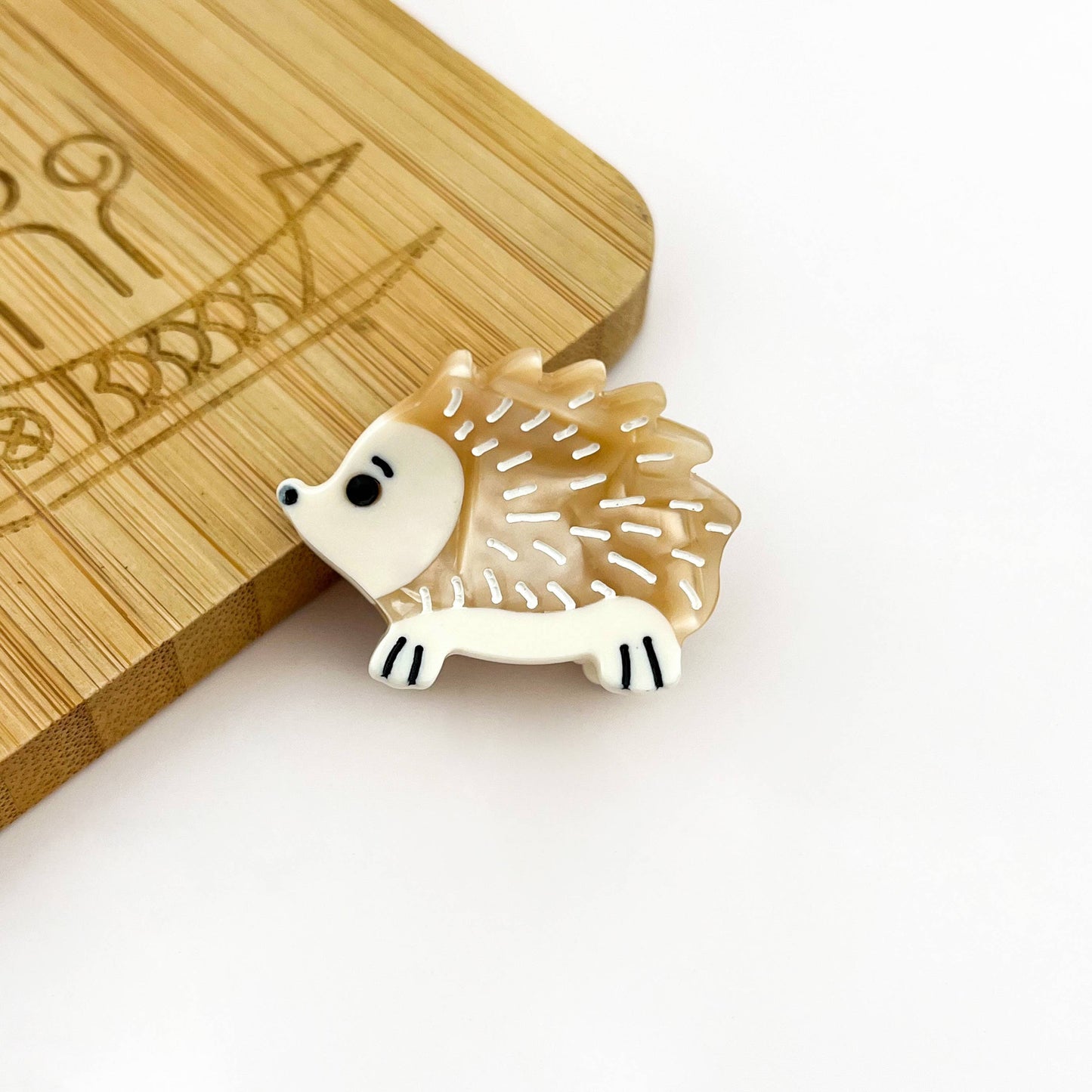 Mini Hedgehog Hair Claw Clip, Animal Hair Clip: Pink