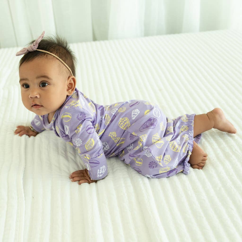 Shell Pop Bamboo Layette Gown: 0-3M