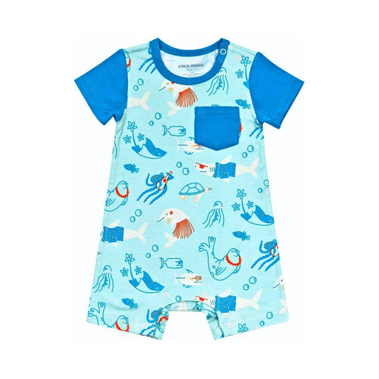 Reef Rascals Shortie Bamboo Romper: 12-18M