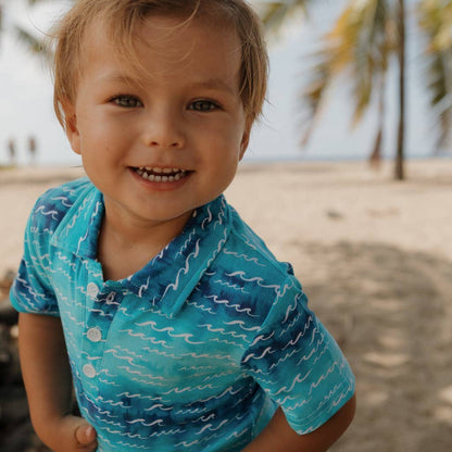 Nalu Bamboo Polo Shirt: 4T