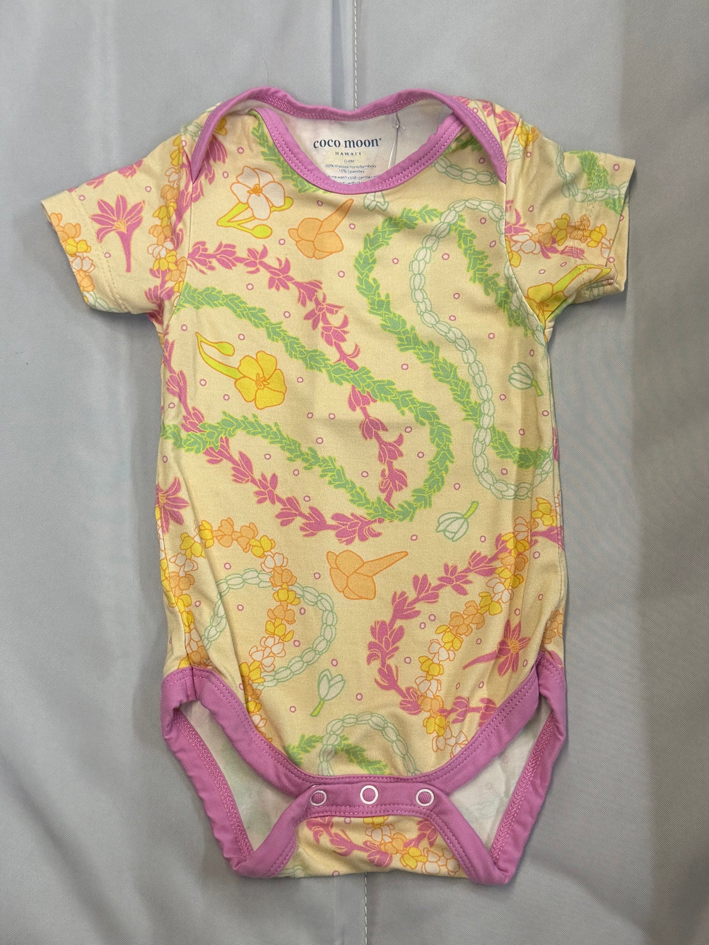 Coco Moon Lei Bodysuit, 0-6m