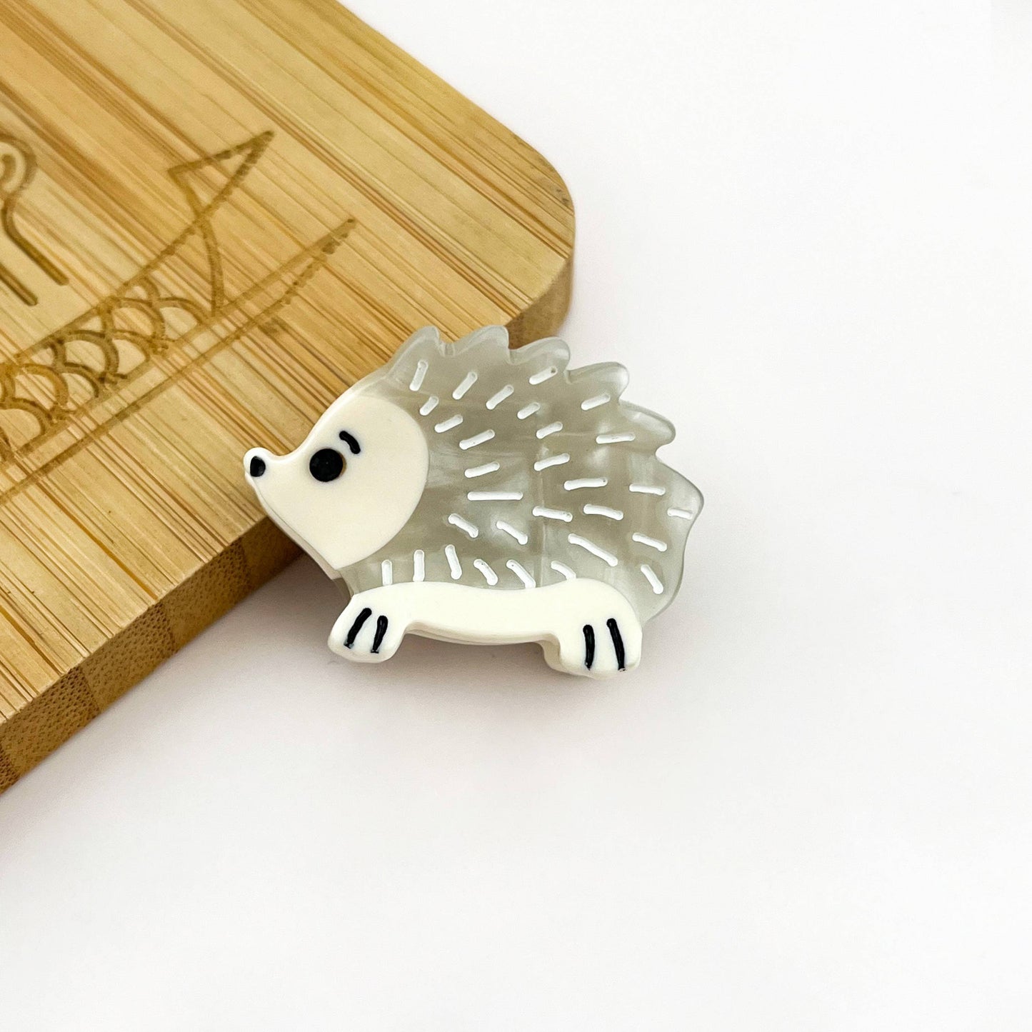 Mini Hedgehog Hair Claw Clip, Animal Hair Clip: Pink