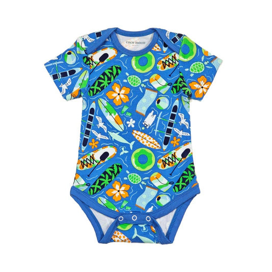 Beach Day Bamboo Onesie: 6-12M