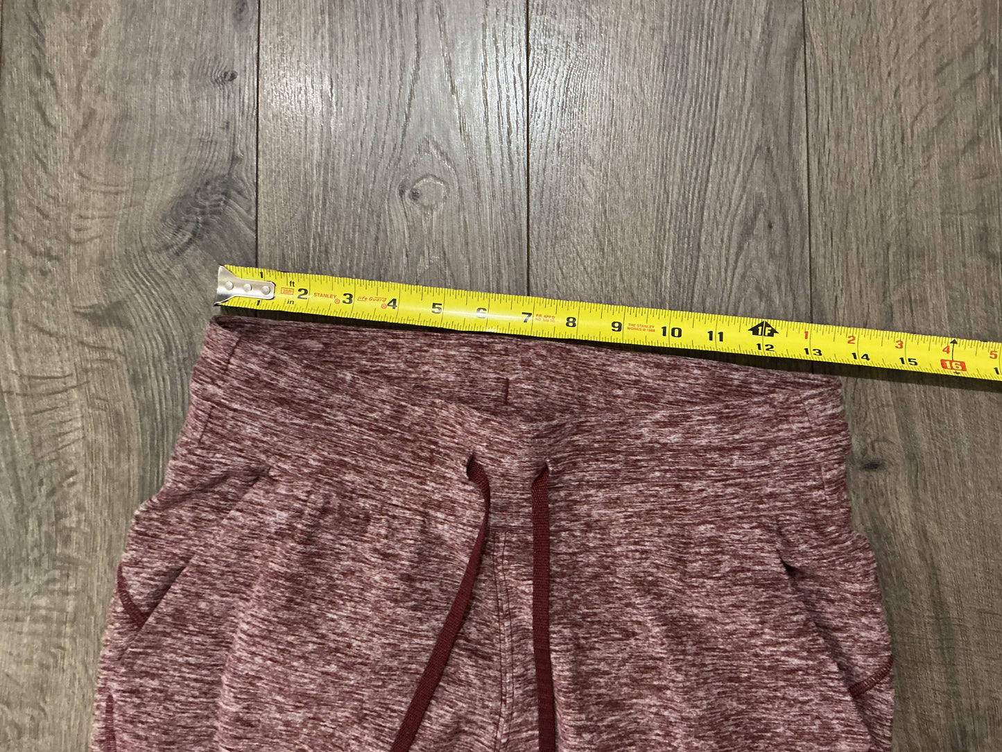 Lululemon Leggings Women small Gray Wunder Under Cropped Stretch Pull On Workout