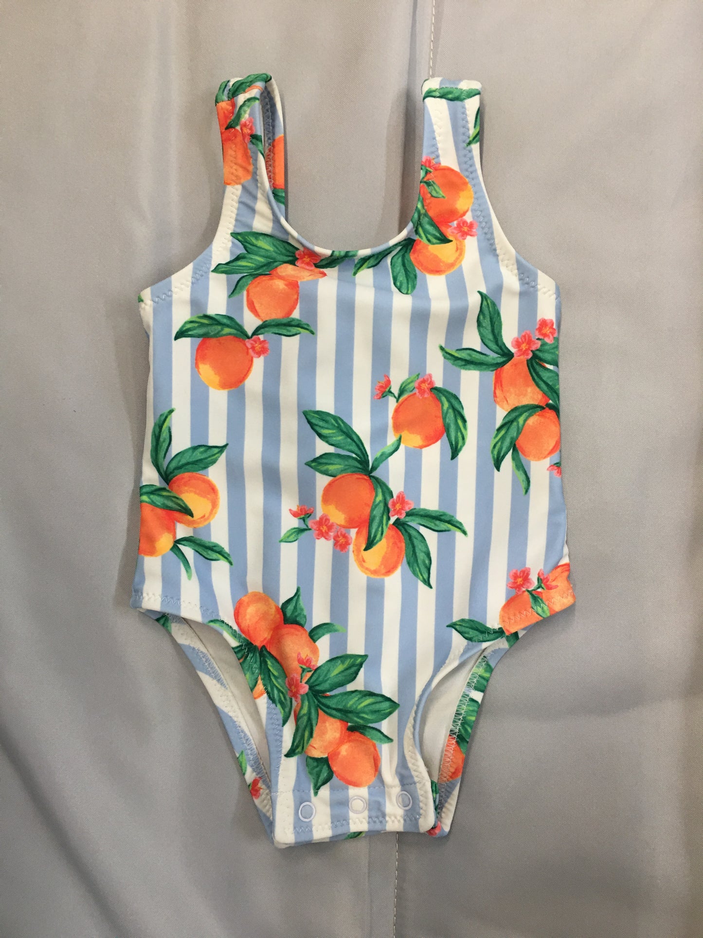 Stripped Swim Suit, 3-6m