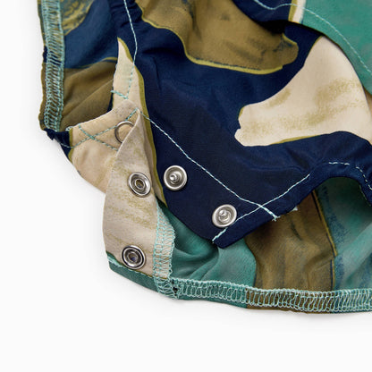 Leaf Dress: Blue: 4-5 Years