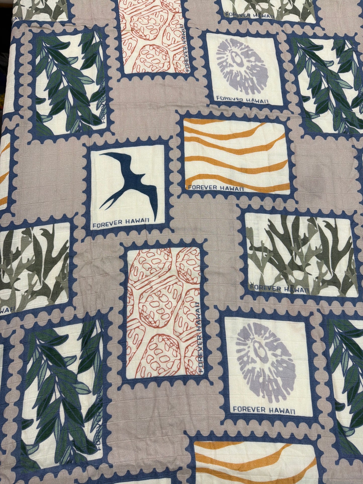 Little Manini Hawaiian Stamp Swaddle