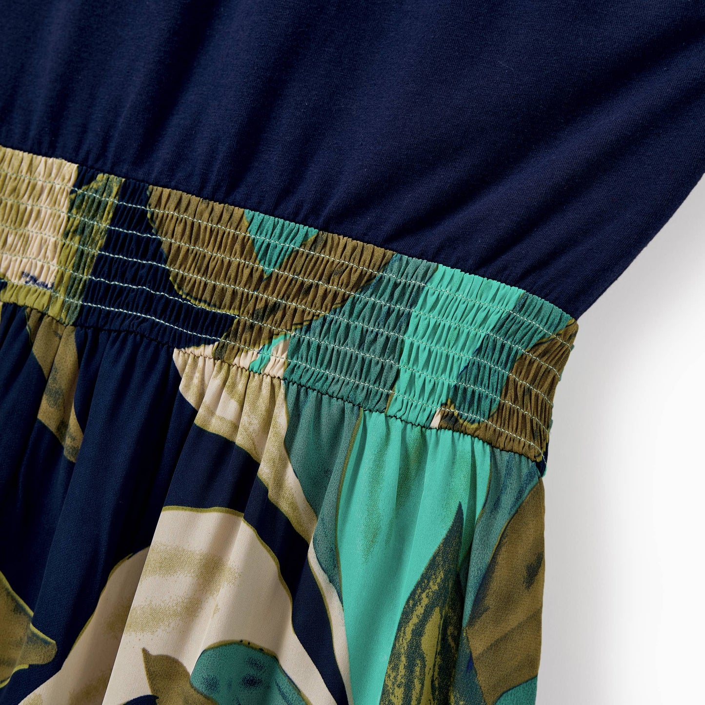 Leaf Dress: Blue: 3-4 Years