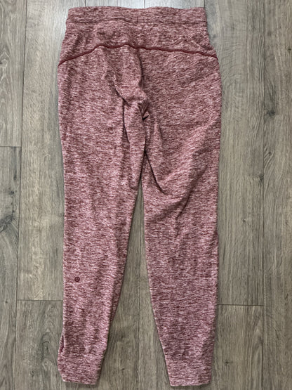 Lululemon Leggings Women small Gray Wunder Under Cropped Stretch Pull On Workout