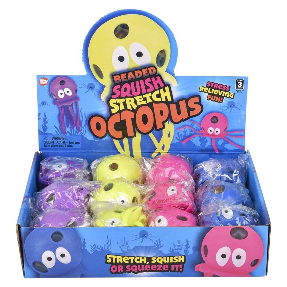 5.5" Squish & Stretch Beaded Octopus
