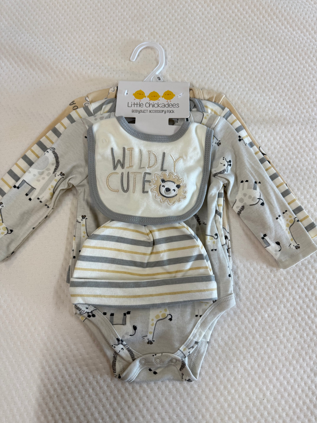 New Lion Bodysuit 5pk, 6-9m