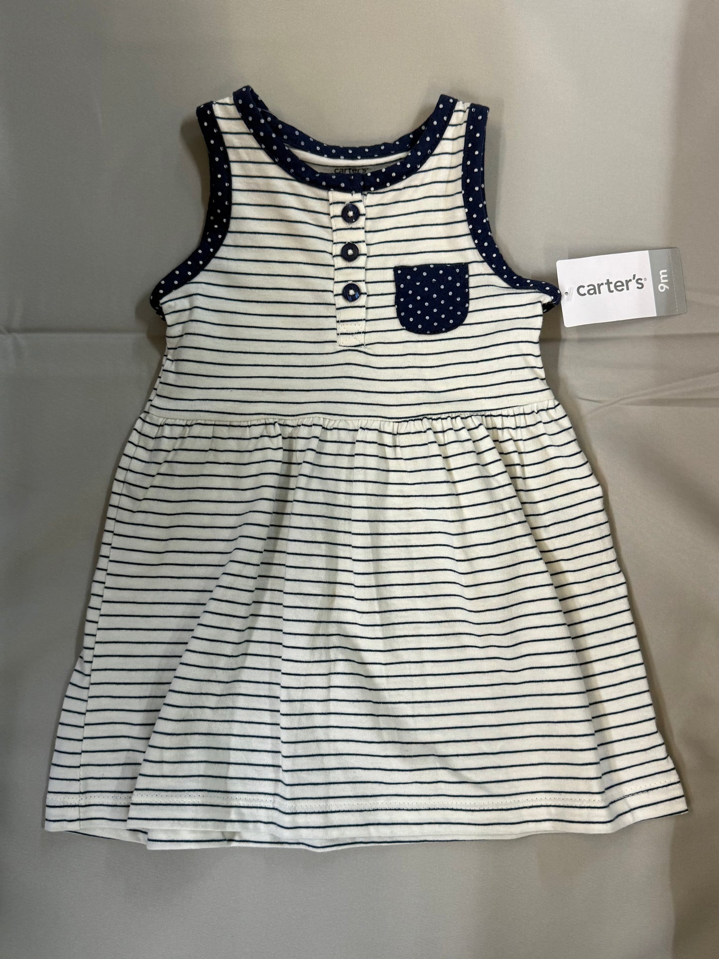 New Carter’s Stripe Dress, 9m
