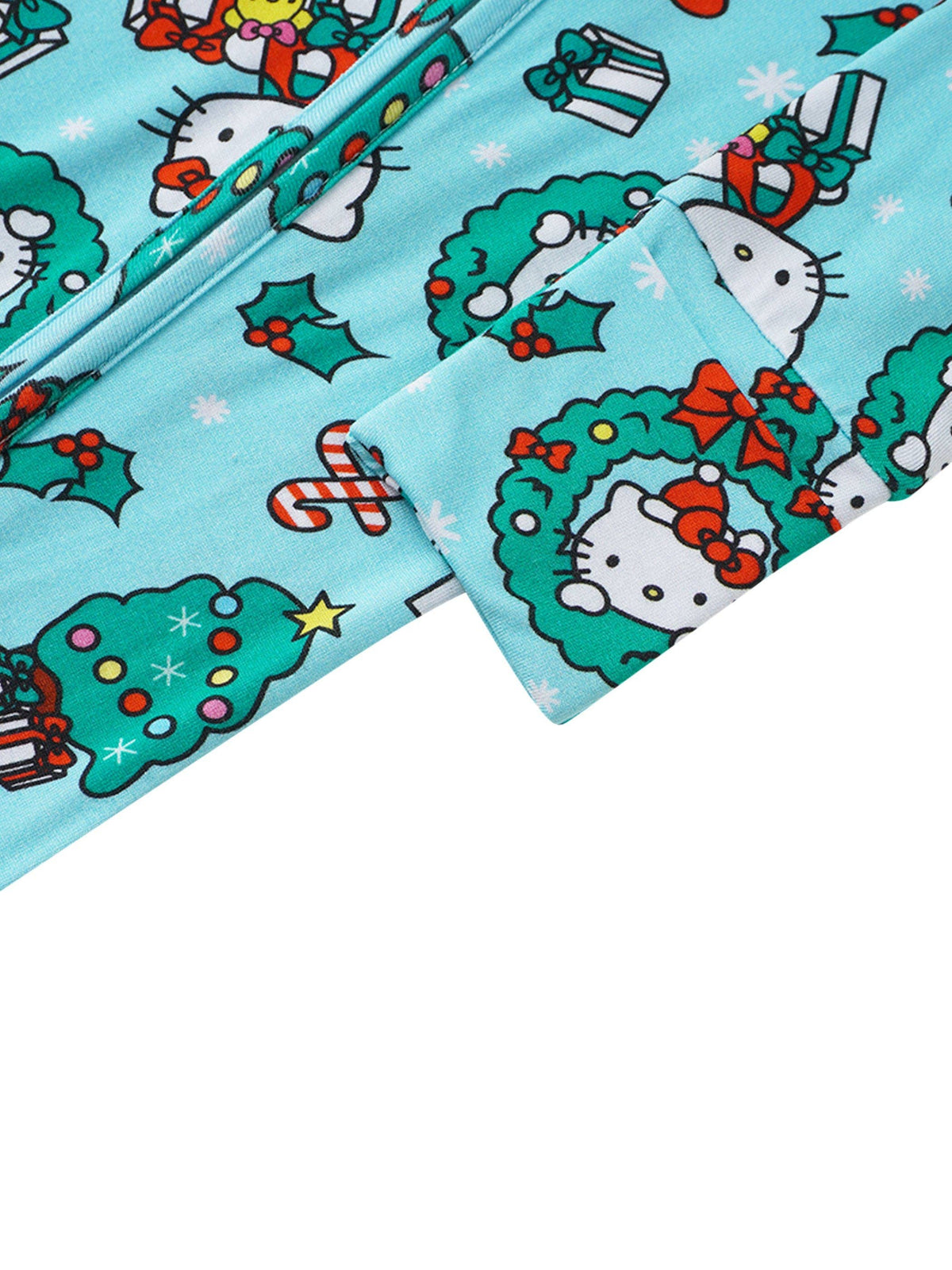 PoshTOT Hello Kitty Wreath Romper: 6-12M