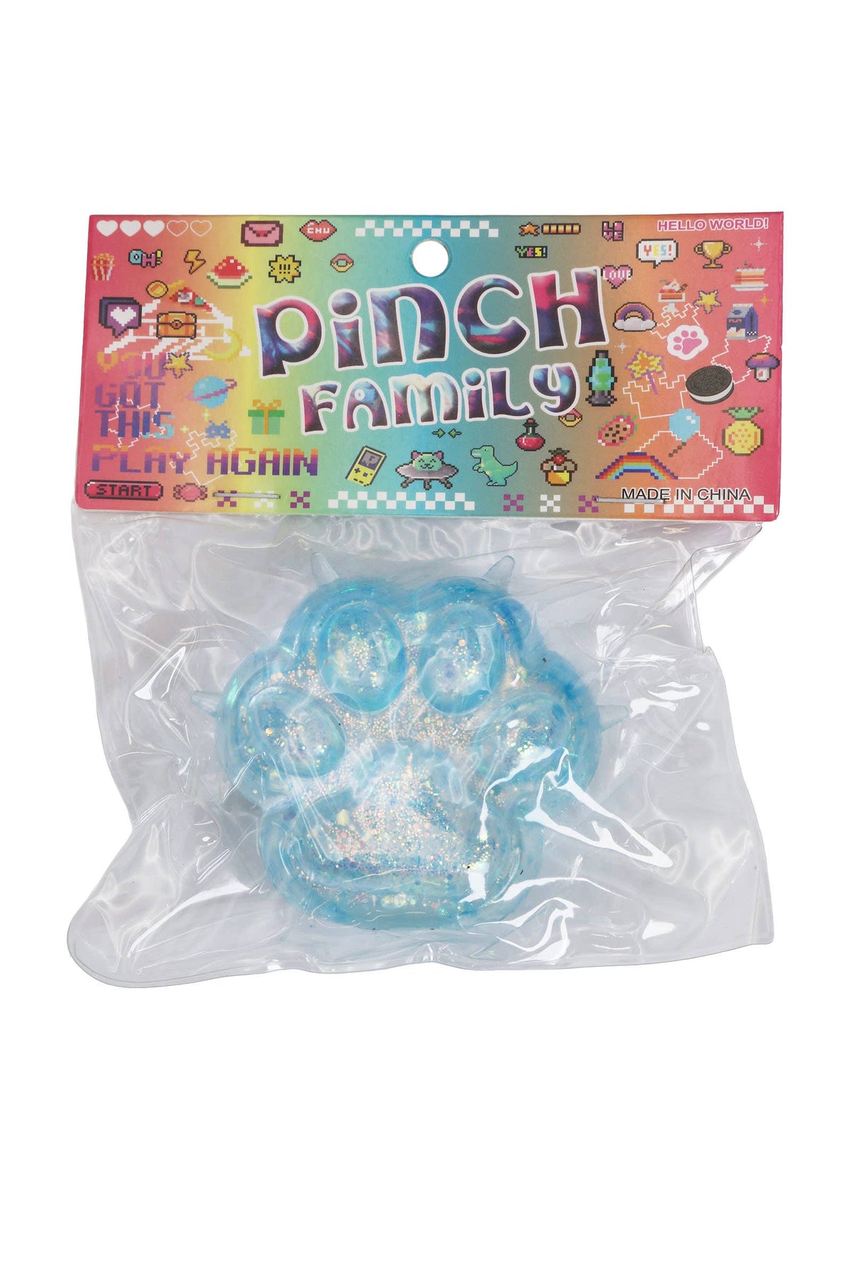 Cat Paw Glittery Squishy
