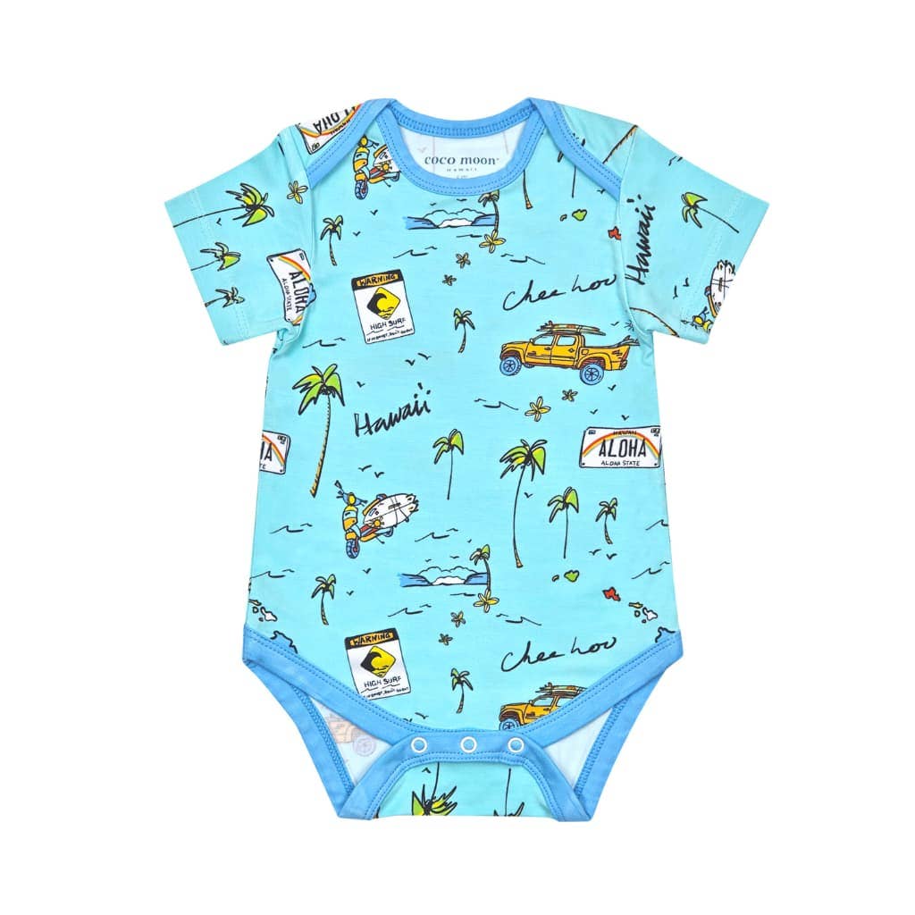 We Go Holoholo Bamboo Onesie: 6-12M