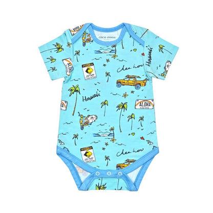 We Go Holoholo Bamboo Onesie: 6-12M