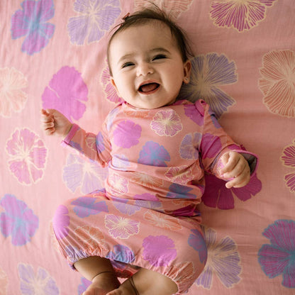 Seaflower Bamboo Layette Gown: 3-6M