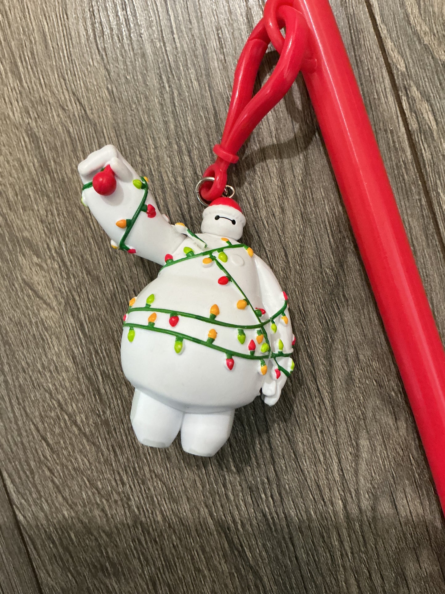 Disneyland 2025 Holiday Baymax Straw Clip Disney Big Hero 6 Christmas Lights
