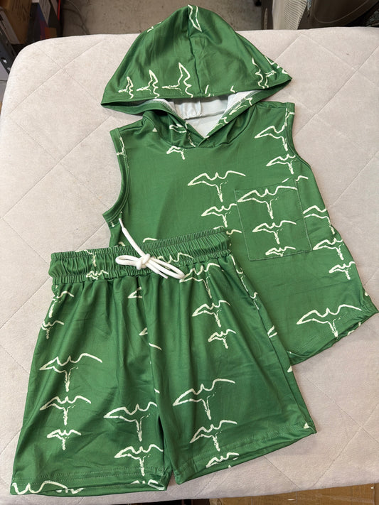 Green Iwa Hooded 2pc Set