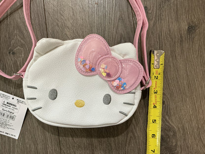 Sanrio Hello Kitty Kids' Face-Shaped Shoulder Bag Pink New