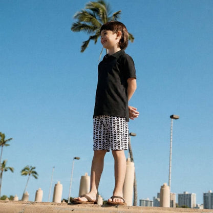Shell-ish Bamboo Drawstring Shorts: 2T