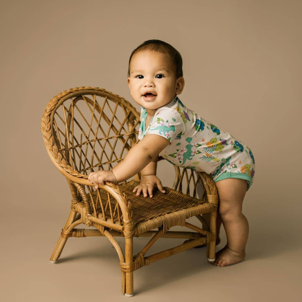 Aloha Before Time Bamboo Onesie: 6-12M