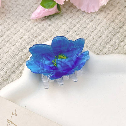 Bauhinia - Inspired Acetate Flower Hair Clips for Summer: Champagne