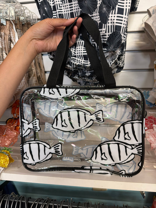 12” Clear Zip Bag, Manini