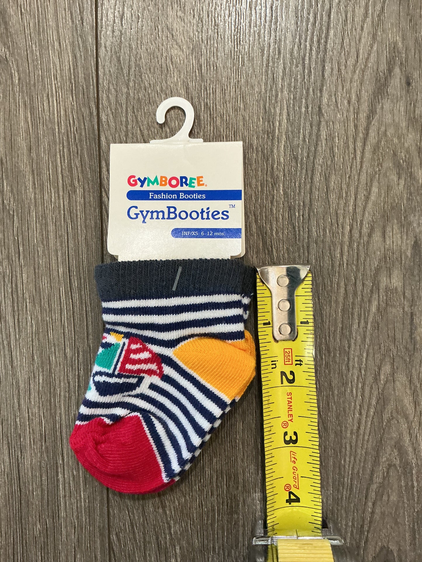 Vintage Gymboree GymBooties Rainbow Tag Fashion Socks INF/XS 6-12 mo NEW
