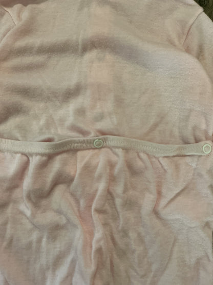 Little Me Pink bunny Footie Infant Girls Size XL Pre-owned one-piece