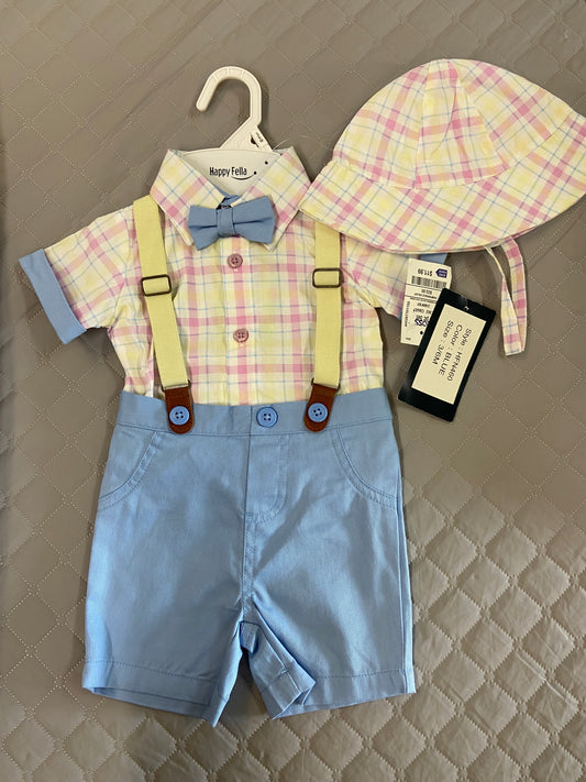 New Happy Fella 3 Piece Set, 3-6m