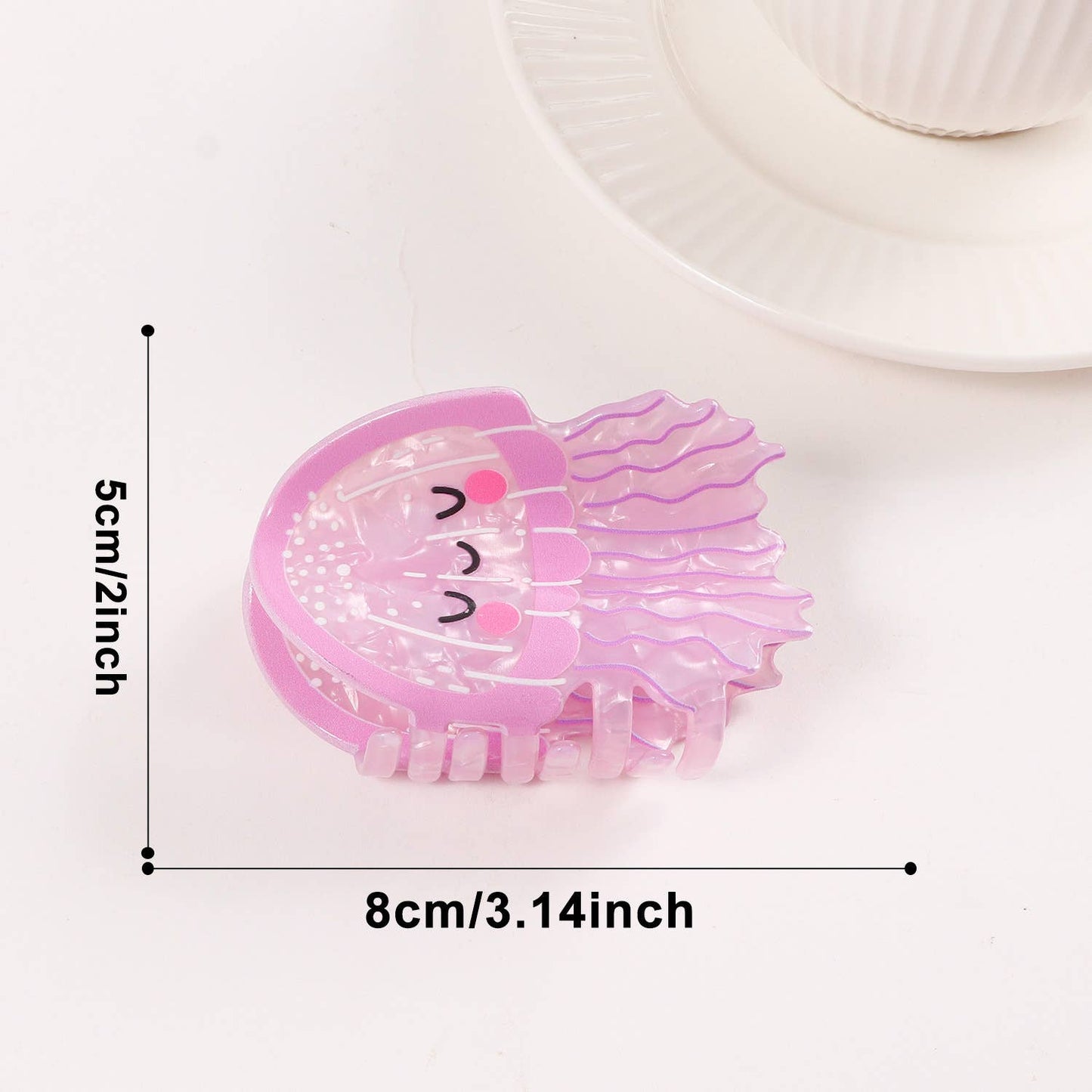 Jellyfish Claw Clip, Purple