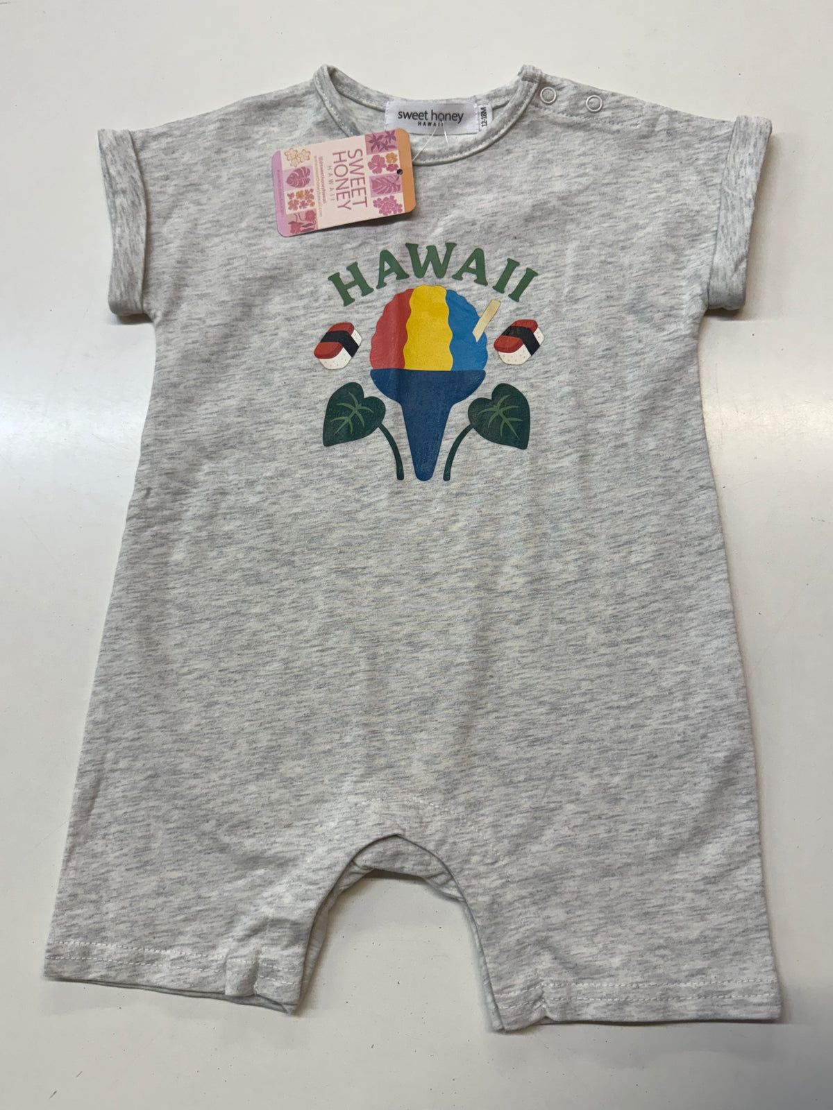 New Sweet Honey Shave Ice Romper, 12-18m