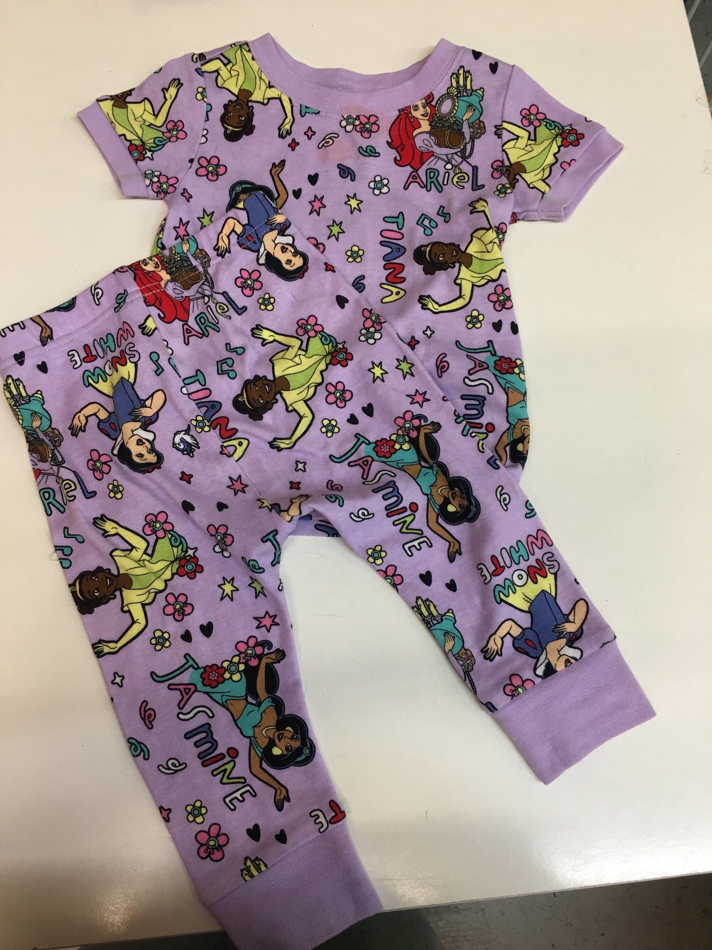Disney Princess 2 Piece Sleep Wear, 12-18