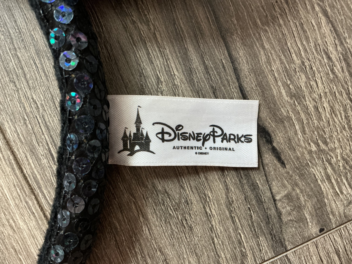 Disneyland 60th Anniversary Minnie Mouse Blue Gemstones Bow Ear Headband