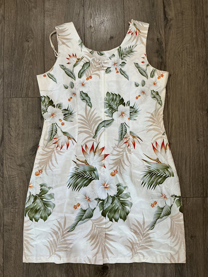 NWOT KY’s Hawaii Vintage Beige Mini Dress Size S, XL