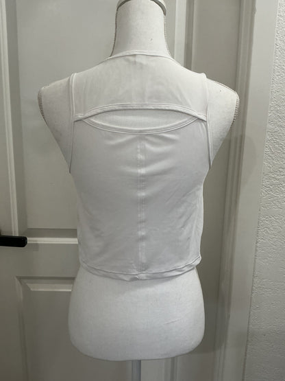 Lululemon white Align Racerback sculpt Tank Top reflective women's small XS 2