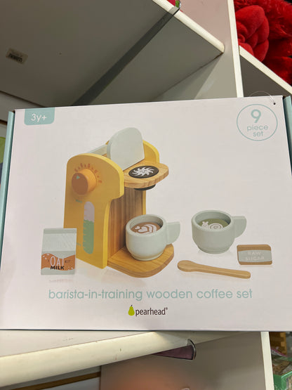 Barista in Training Wooden Coffee Set, Developmental Toys