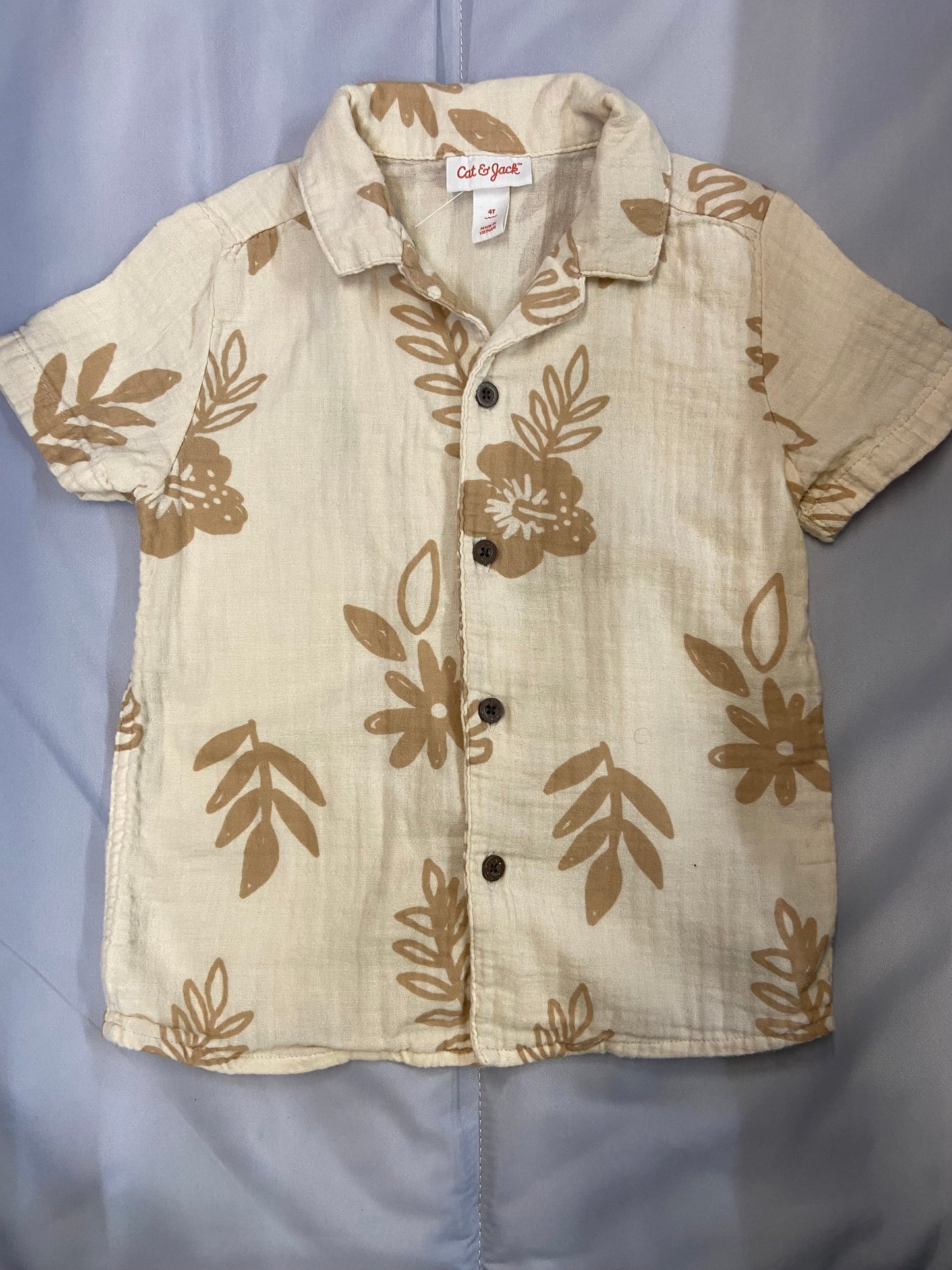 cat & Jack Collard Shirt, 4t