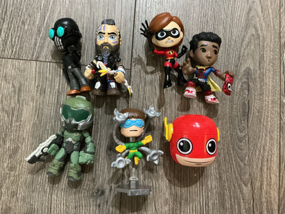 Mystery Minis Super Heroes etc Mini Figures  Loose Lot Bobble head